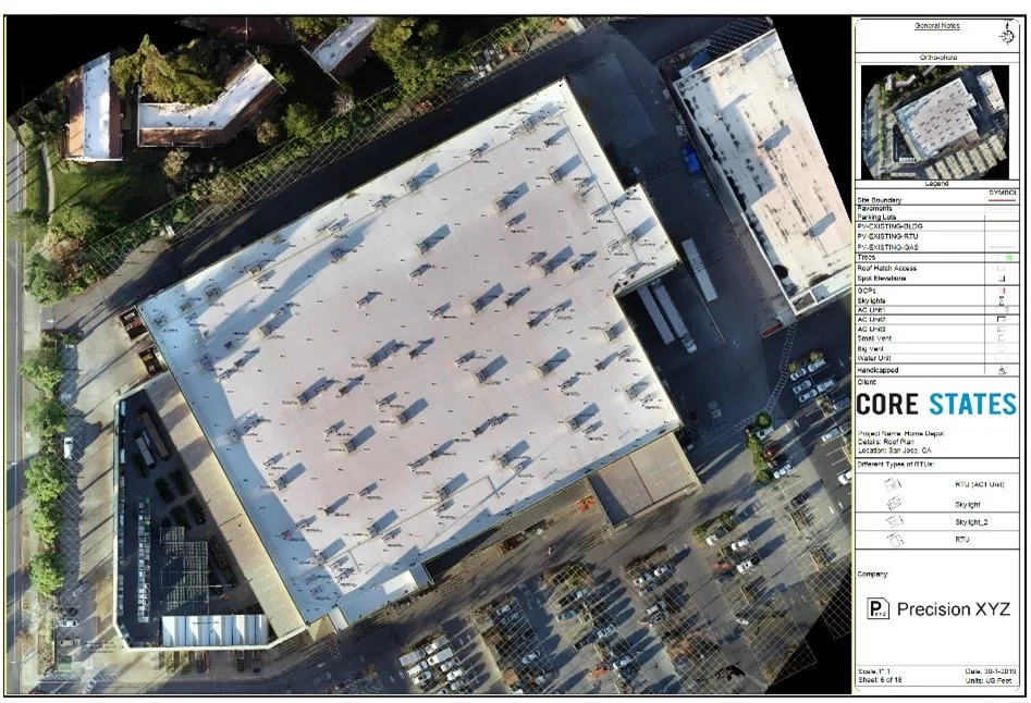 Sample final deliverable for The Home Depot store located in San Jose, USA. All extracted information has
                            been added along the orthophoto